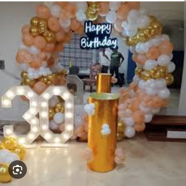 30th Birthday Balloon Decoration